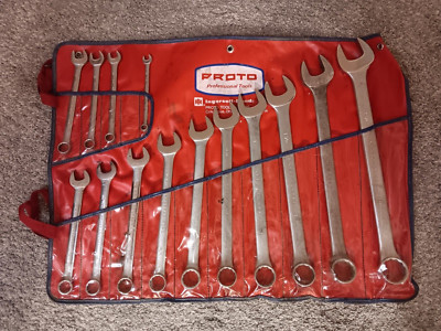proto professional tools wrench set 5/16 to 1 1/4  with Case 