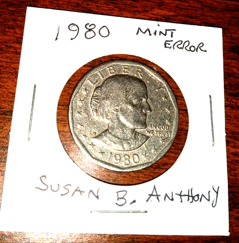 1980 Susan B. Anthony Dollar Coin - Error w/Mint Mark, It May Be a P ...
