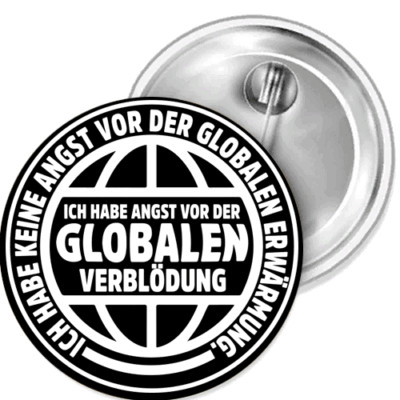 I'm Afraid Of The Global Button Pin Sticker Bottle Opening Mirror