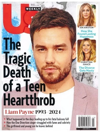 US Weekly Magazine Issue 45 November 2024/ LIAM PAYNE - Image 3 of 3