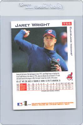 1997 Fleer #756 Jaret Wright Indians Signed Auto *K1612 | eBay