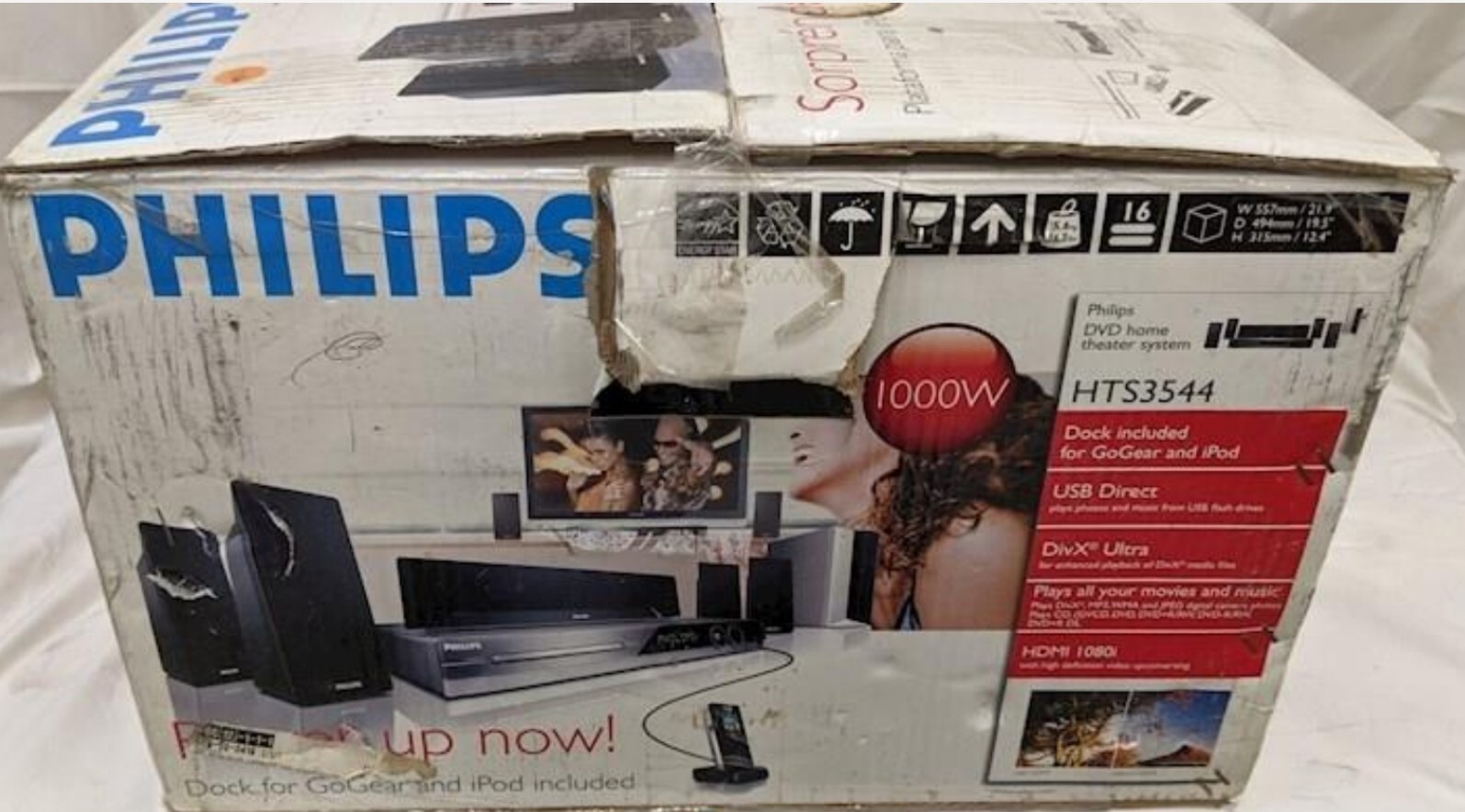 Philips HTS3544 DVD Home Theater System IOB eBay
