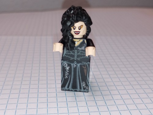 1 Lego Bellatrix Lestrange Minifigure Printed Black Dress hp092 Harry Potter - Picture 15 of 23