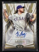 2022 Topps Tier One - A.J. ALEXY - RC Rookie Break Out Auto /299 BOA-AAX RANGERS