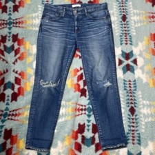 Moussy vintage slim leg boyfriend distressed jeans Size 29