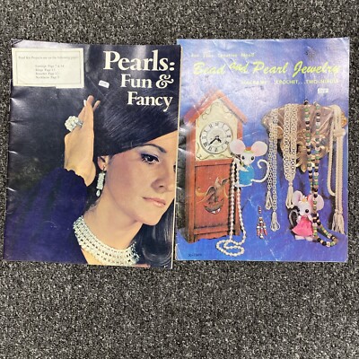 Vintage Bead & Pearl Jewelry Pattern Booklets Lot Of 2