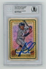 Ozzie Albies Signed 2019 Topps Gypsy Queen #TOTD12 BAS Tarot of the Diamond