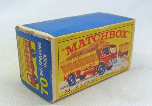 Lesney Matchbox Toys MB70b Ford Grit Spreading Truck ORIGINAL Empty E4 Type Box