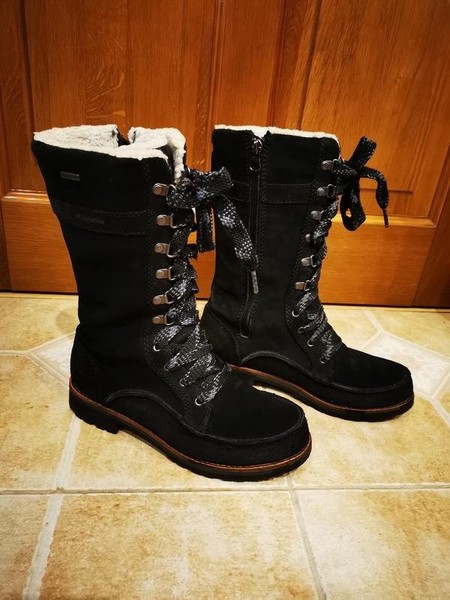 Women Patagonia Boots Black Nubuck 36.5