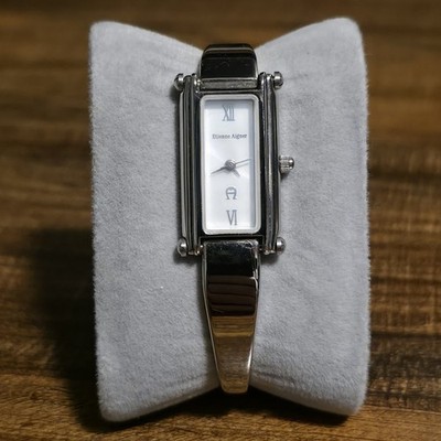 Etienne Aigner Stainless Steal White Dial Women s Watch - New Battery
