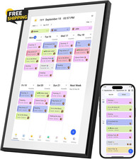 21.5" Digital Calendar Wall Touchscreen Smart Planner Chore Chart 1080P WiFi