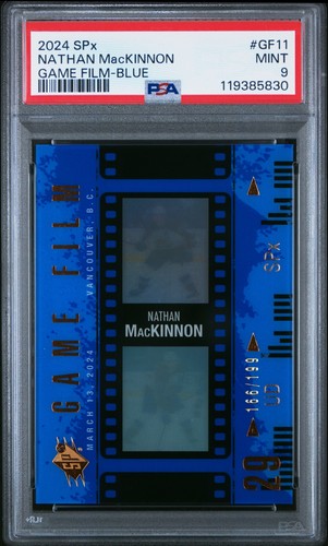 Nathan MacKinnon [Blue] #GF-11 2024 SPx Game Film card