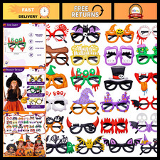 24Pcs Halloween Party Glasses - Fun Costume Accessories for Kids Adults