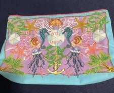 Est e Lauder Makeup Costal Tropical Seashell Makeup Cosmetic Bag
