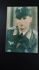 WW2 German Photo: Luftwaffe Ace Reinhold Hoffmann KIA 1944 - Signature (PRINT)