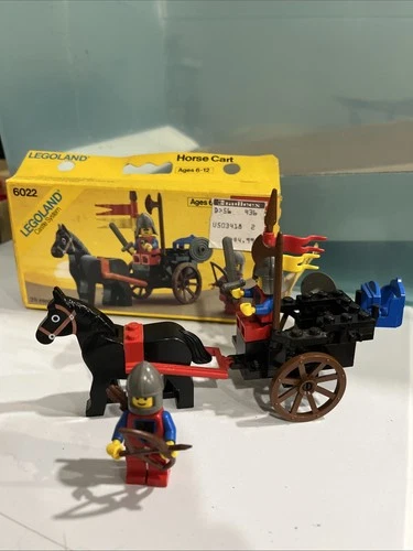 Lego Castle: Horse Cart (6022) 100% Complete w/ Original Box 1984