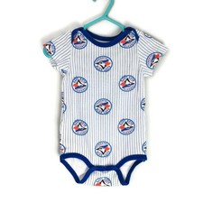 Toronto Blue Jays Baby T-Shirt 6 Months White MLB Baseball Fan Tee Pre-Owned