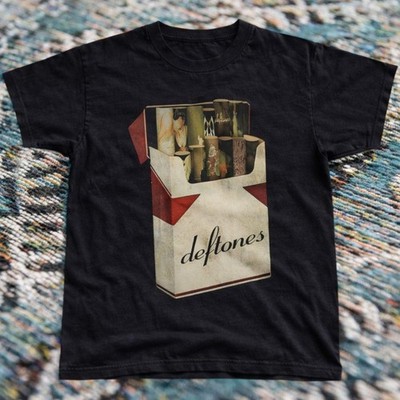 Deftones Black Graphic T-Shirt Vintage Style Alt Metal Band Tee