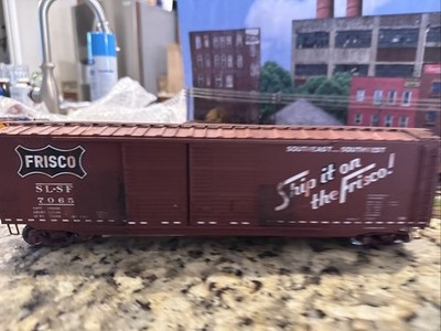 Atlas O Scale 50' PS-1 Double Door Box Car C&E/FRISCO (2-Rail) Weathered