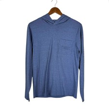 Vineyard Vines Men's XS Edgartown Blue Hoodie Long Sleeve Logo Lightweight Shirt