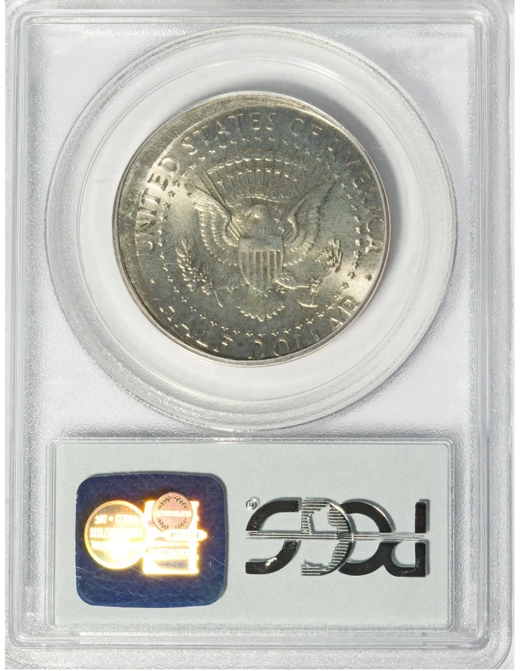 1998-P Kennedy Half Dollar PCGS MS-66 Struck 5% Off Center Mint Error - Image 2 of 2