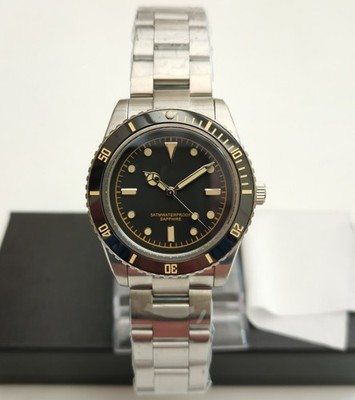 NEU UND ORIGINALVERPACKT AIMIMIMO C8204G GANZSTAHL JAPAN QUARZ SPORTUHR BLACK SAPPHIRE LUME 50m