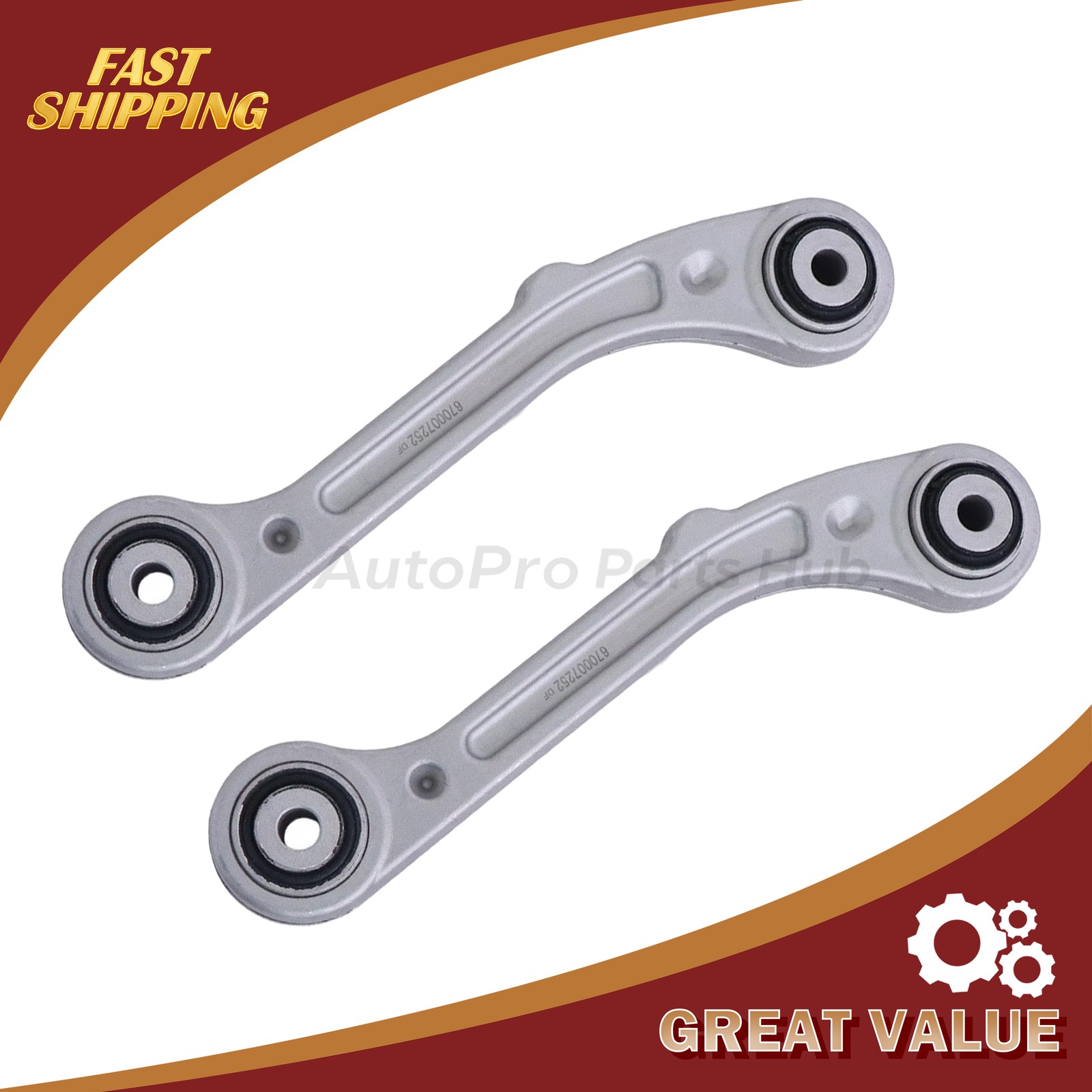 2PCS 670007252 For Maserati Ghibli Quattroporte Rear Suspension Control Arm Kit