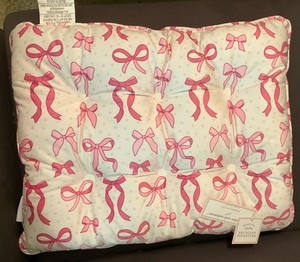 Cupcakes and Cashmere Pet Crate Mat Bed Pillow PINK BOWS  24 X 19” Coquette NEW