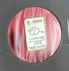 "I Love You" Hearts - 1 Gram .999 Fine Pure Silver Bullion Mini Bar Ingot Coin