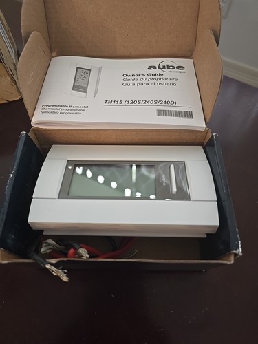 Aube TH115-A-240D-B Programmable Electronic Thermostat Supply Volts 240 V - Picture 2 of 2
