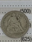 1866 S SEATED LIBERTY DIME~KEY DATE~LOW MINTAGE~
