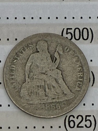 1866 S SEATED LIBERTY DIME~KEY DATE~LOW MINTAGE~