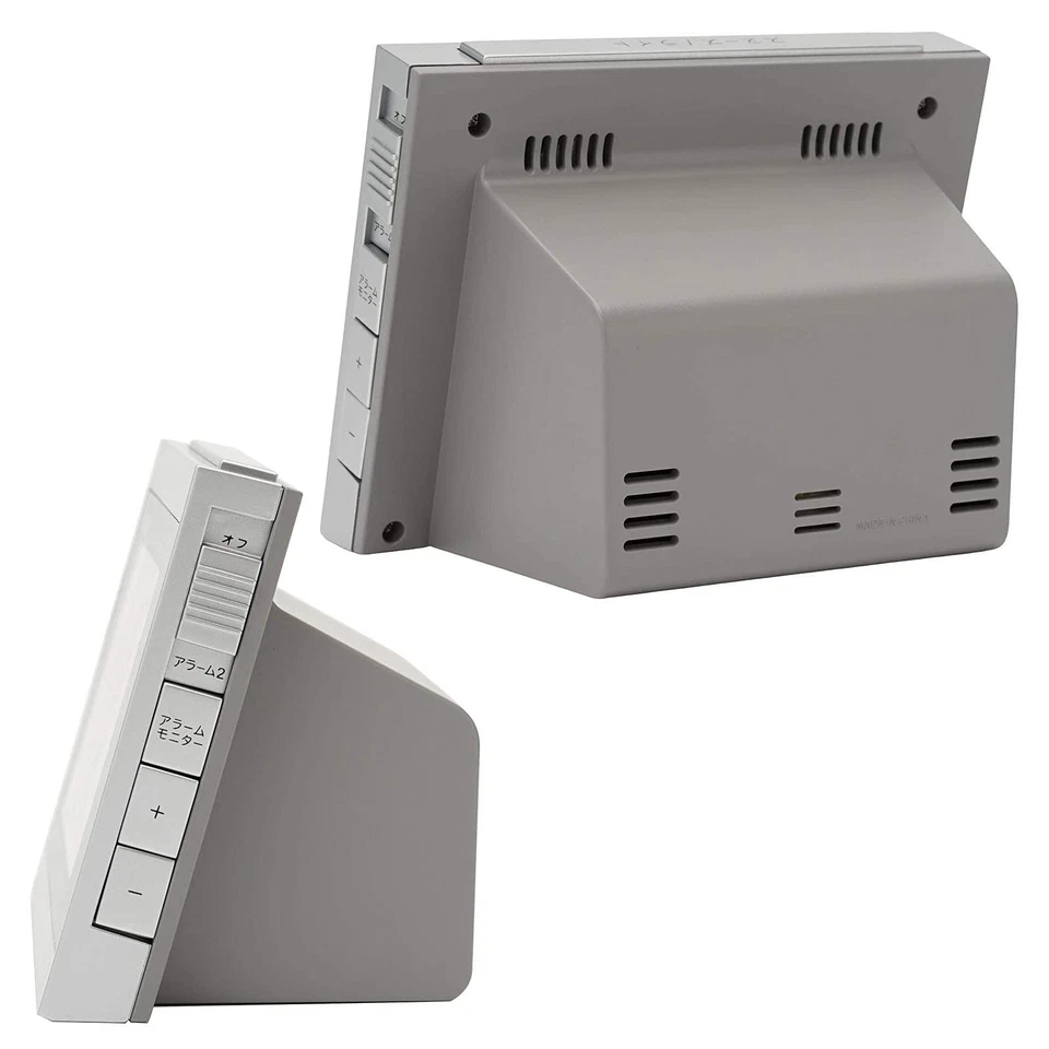 Reloj despertador CASIO DQD-710J-8JF plateado radiocontrolado con temperatura y humedad Foto 2 de 4