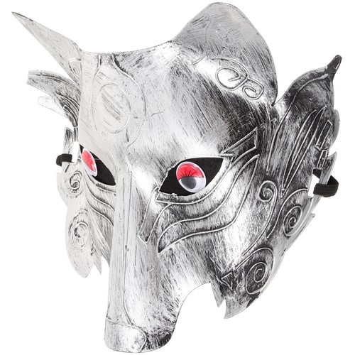 Wolf Mask Animal Shape Blank Masks Child Halloween Adults Realistic - Picture 3 of 12