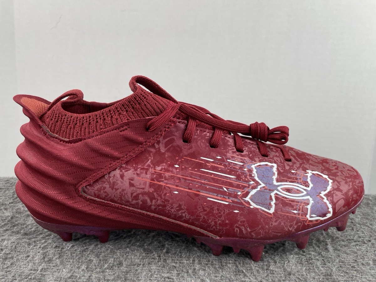 Under Armour Blur 2 MC Suede Red Football Cleats 3027978-602