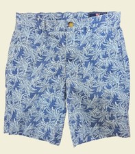 Vineyard Vines Blue Leaf Print Breaker Shorts 28