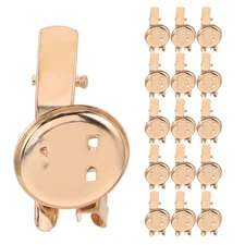 50 Pcs Handmade Duckbill Clip Badge Making Supplies Brooch Base Setting