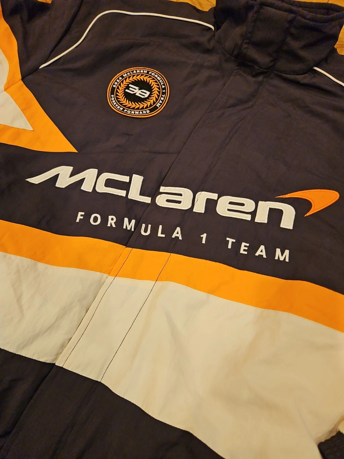 McLaren Formula 1 Team Jacket Mens Medium Black Racing Formula 1 - product detail image 2
