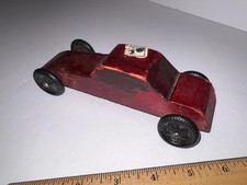 Vintage Pinewood / Soap Box Derby Race Car. Very cool and in great shape Folkart