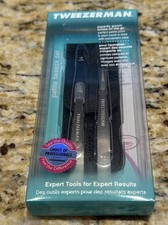 TWEEZERMAN PETITE TWEEZE SET TROUSSE PETITE TWEEZE, TRAVEL CASE CIR4048BKA NEW