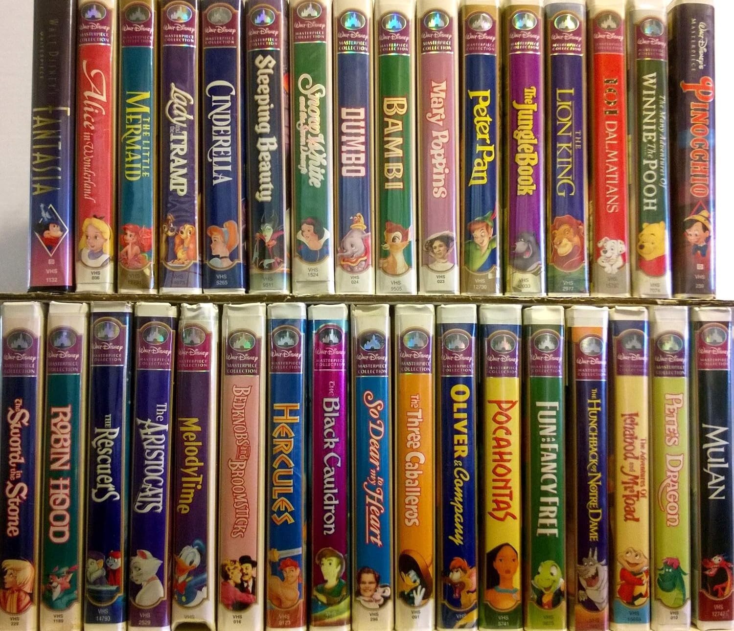 Walt Disney Masterpiece Collection VHS