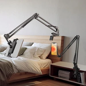 Support de table à bras long Support de téléphone Lazy Bed Desk Mount Pour iPad iPhone Samsung