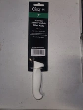 Choice 7" Narrow Semi-Flexible Fillet Knife with White Handle - NEW