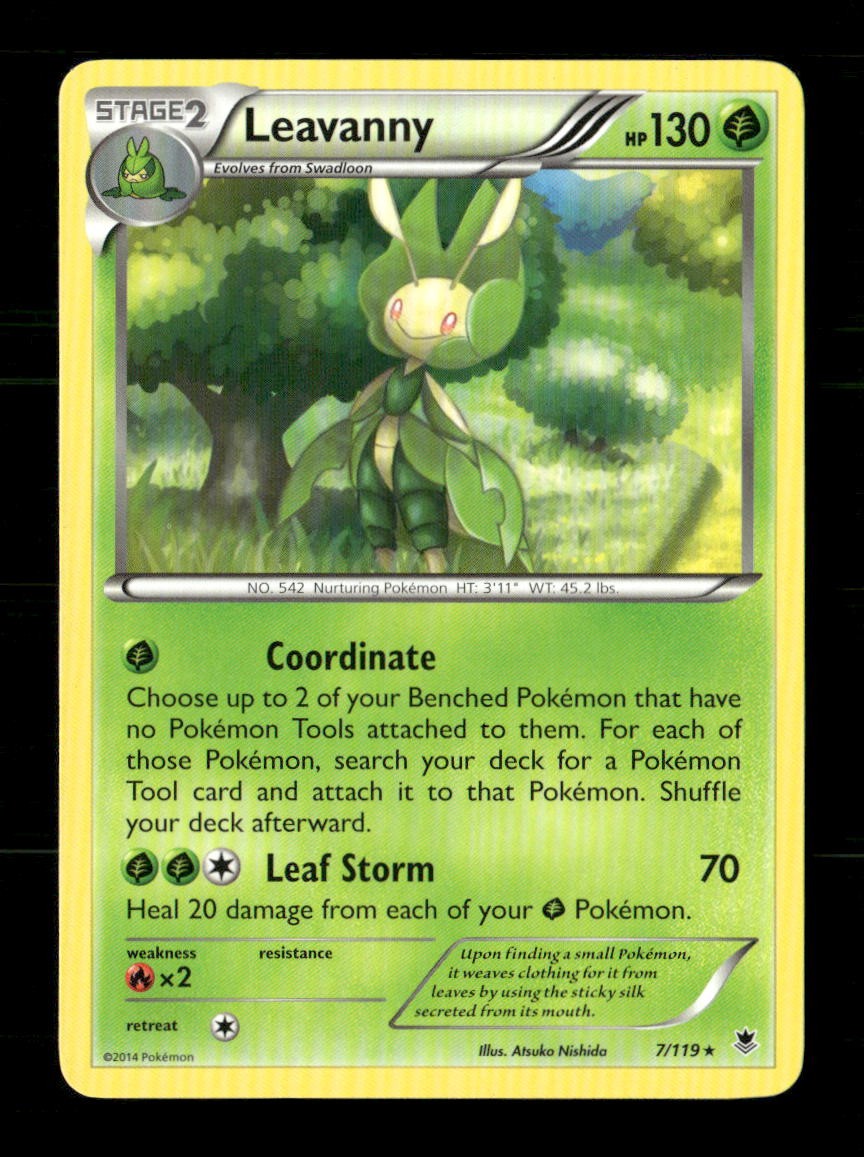 Leavanny 7/119 Phantom Forces NM/M Pokemon