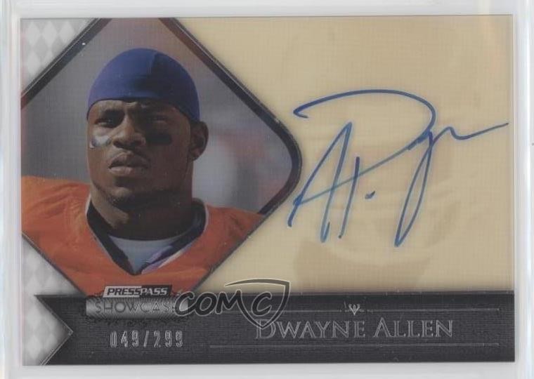 Dwayne Allen Press Pass Showcase #DA Autograph