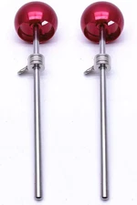 Jiayouy 2 Pieces Bass Drum Pedal Beater Aluminum Alloy Hammer Head Percussion In