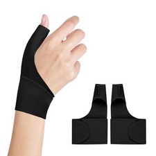 2Pcs Tutore Pollice Destro Sinistro Elastico Tutore per Rizoartrosi Tutore Mano 