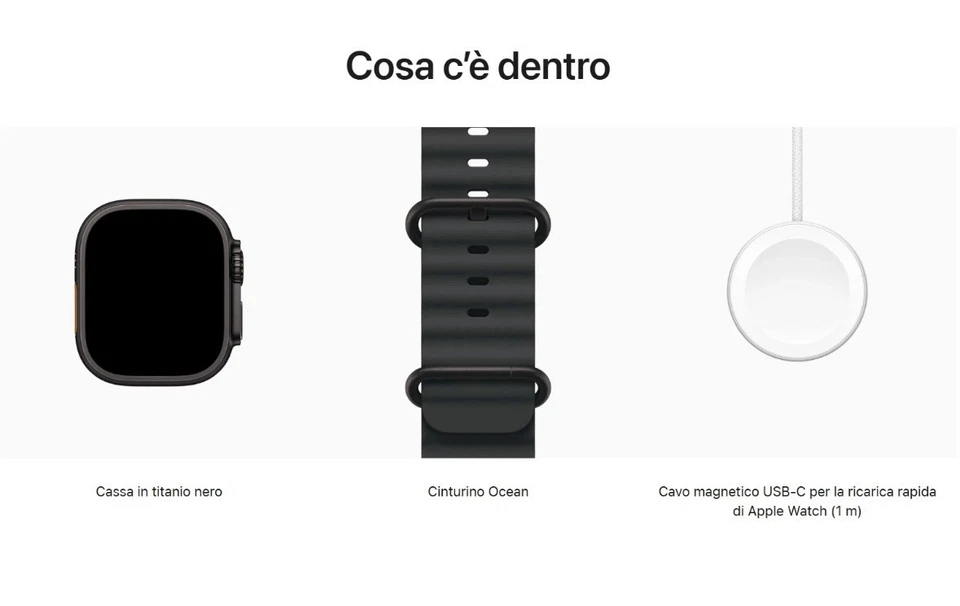 Apple Watch Ultra 3 Replica 1:1 49mm Cassa Titanio Nero Cinturino Ocean BandNero - Image 4 of 4