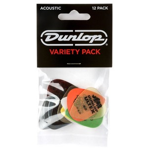 Dunlop PVP112 Acoustic Guitar Pick Variety Pack - 12 Pack