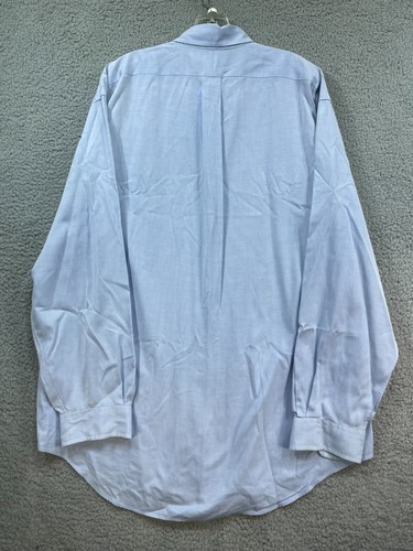 Ralph Lauren Shirt 16.1/2 Blue Oxford Button Men Pony Logo Classic Fit - Picture 9 of 14